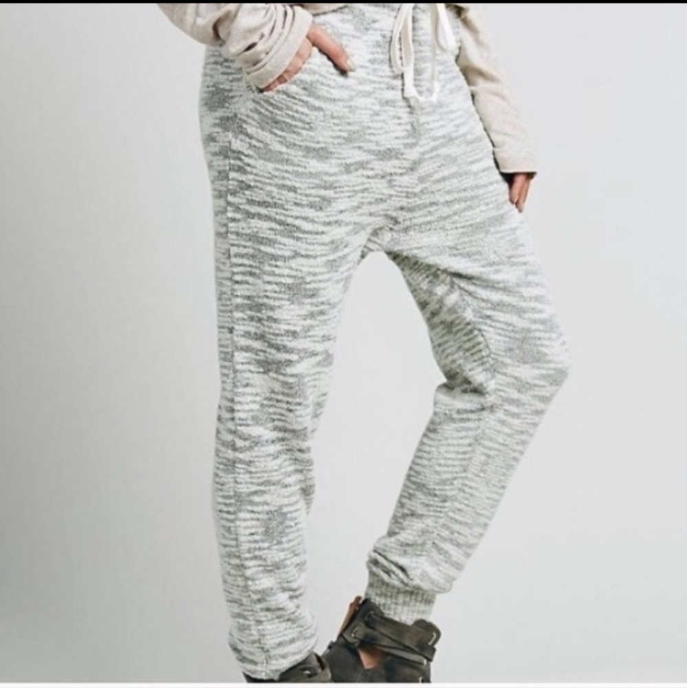 Free People Knit Joggers Gray Small